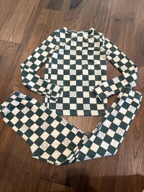 Little Co. by Lauren Conrad Checkered Smiley Pajama Set Size 10